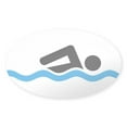 thumbnail image 1 of CafePress - Swimming Sticker - Sticker (Oval), 1 of 1