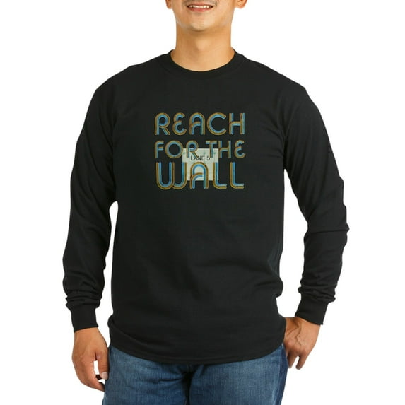 CafePress - Swimreachwall Long Sleeve T Shirt - Long Sleeve Dark T-Shirt