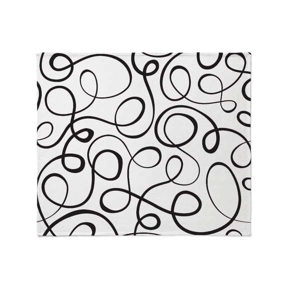 CafePress - Swirls Pattern Throw Blanket - Soft Fleece Throw Blanket, 50"x60" for All Ages