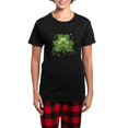 thumbnail image 1 of CafePress - Swirly Shamrock Pajamas - Women's Short Sleeve Print T-Shirt and Pants Dark Cotton Pajama Set, 1 of 7