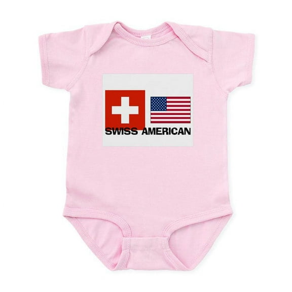 CafePress - Swiss American Infant Bodysuit - Baby Light Bodysuit, Size Newborn - 24 Months