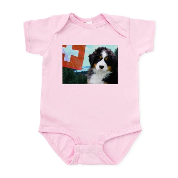 CafePress - Swiss Berner Puppy Infant Bodysuit - Baby Light Bodysuit, Size Newborn - 24 Months