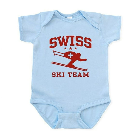 CafePress - Swiss Ski Team Infant Bodysuit - Baby Light Bodysuit, Size Newborn - 24 Months