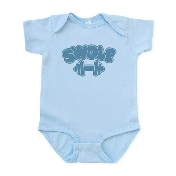 CafePress - Swole Body Suit - Baby Light Bodysuit, Size Newborn - 24 Months