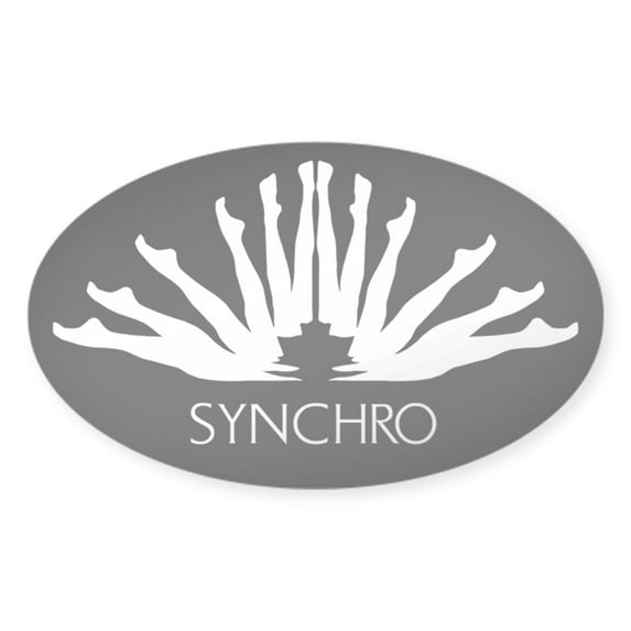 CafePress - Synchronized Swimming Sticker - Sticker (Oval)