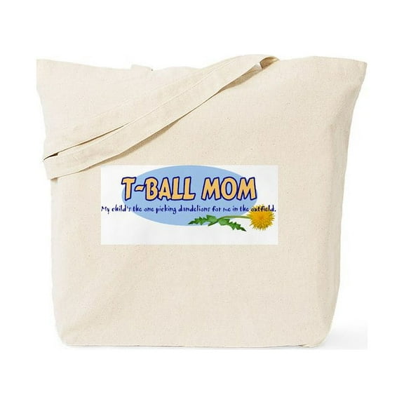 CafePress - T Ball Mom Tote Bag - Unisex Canvas Tote Bag, Beige, 1-Piece