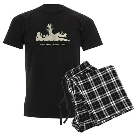 CafePress - T Rex Backstroke DKT Pajamas - Men's Dark Loose Fit Cotton Pajama Set