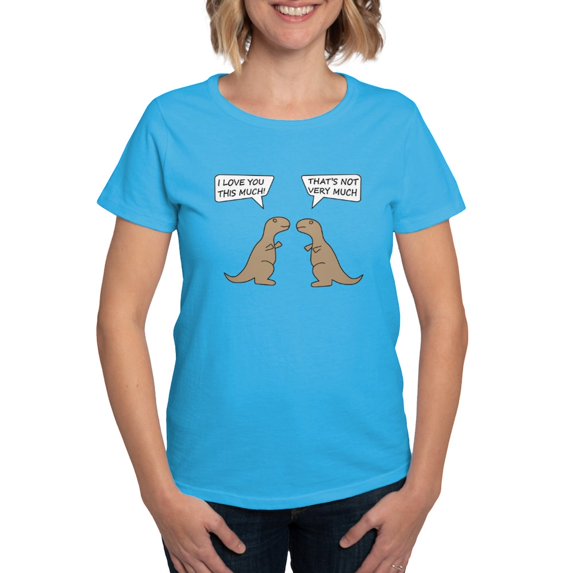 CafePress - T Rex Feelings, Hilarious Women's Dark T Shirt - Women's Traditional Fit Dark T-Shirt
