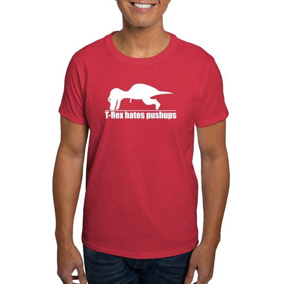 CafePress - T Rex Hates Push Ups T Shirt - Men's Classic Graphic Cotton T-Shirt