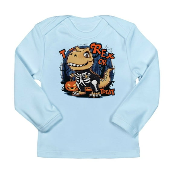 CafePress - T Rex Or Treat Long Sleeve Infant T Shirt - Long Sleeve Infant T-Shirt
