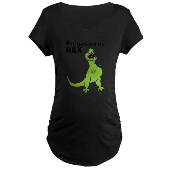 CafePress - T Rex Pregnant Humor Maternity T Shirt - Maternity Dark T-Shirt