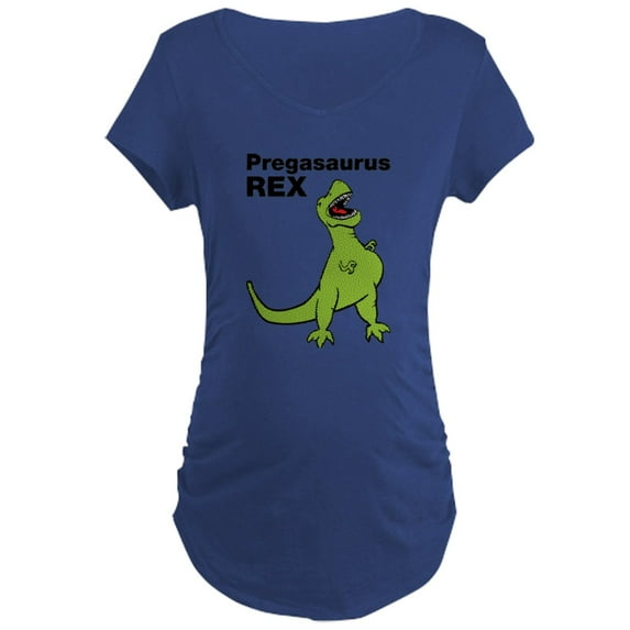 CafePress - T Rex Pregnant Humor Maternity T Shirt - Maternity Dark T-Shirt
