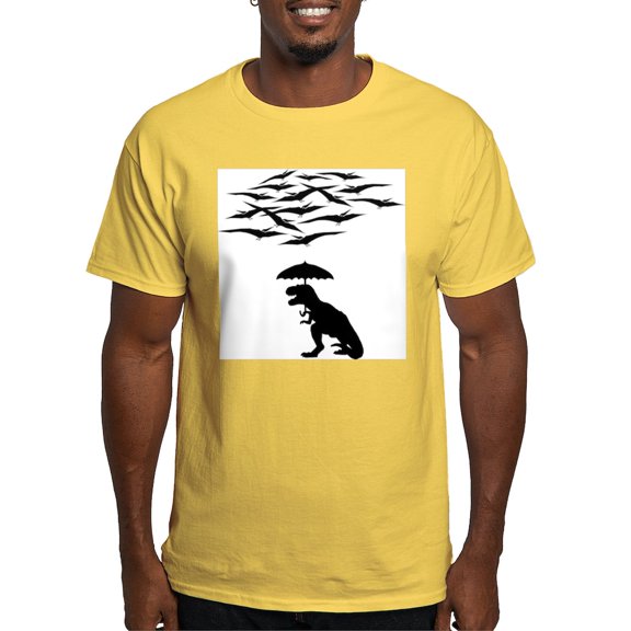 CafePress - T Rex Vs The Pterodactyls T Shirt - Men's Classic Graphic T-Shirt