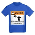 thumbnail image 1 of CafePress - TALK FOOTBALL Kids T Shirt - Dark T-Shirt Kids XS-XL, 1 of 4