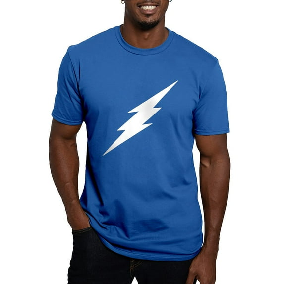 CafePress - TD Lightning Bolt White T Shirt - Men's Fitted T-Shirt