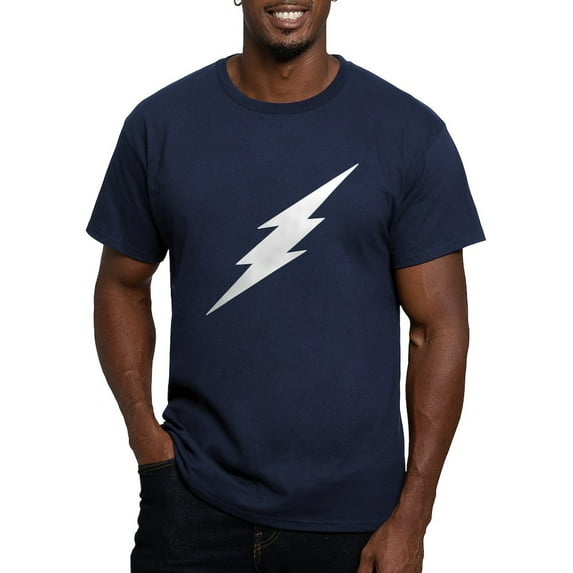 CafePress - TD Lightning Bolt White T Shirt - Men's Fitted T-Shirt
