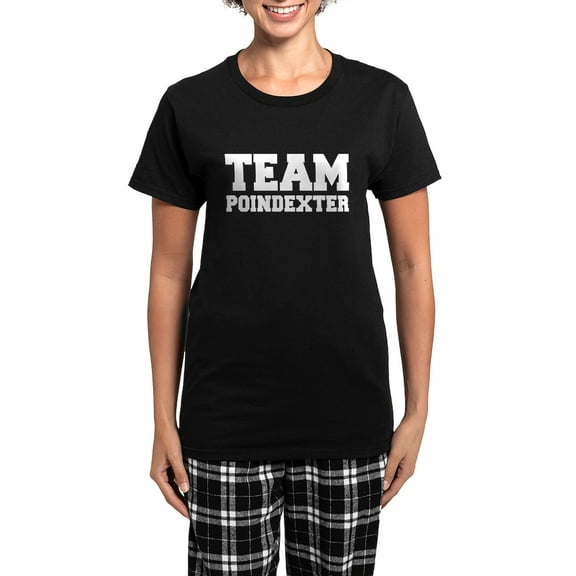 CafePress - TEAM POINDEXTER Women's Dark Pajamas - Women's Short Sleeve Print T-Shirt and Pants Dark Cotton Pajama Set