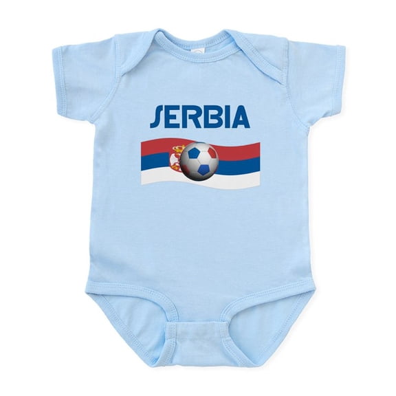 CafePress - TEAM SERBIA WORLD CUP Infant Bodysuit - Baby Light Bodysuit, Size Newborn - 24 Months