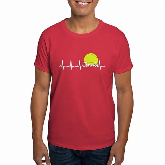 CafePress - TENNIS HEARTBEAT Men's Value T Shirt - Men's Classic Cotton T-Shirts