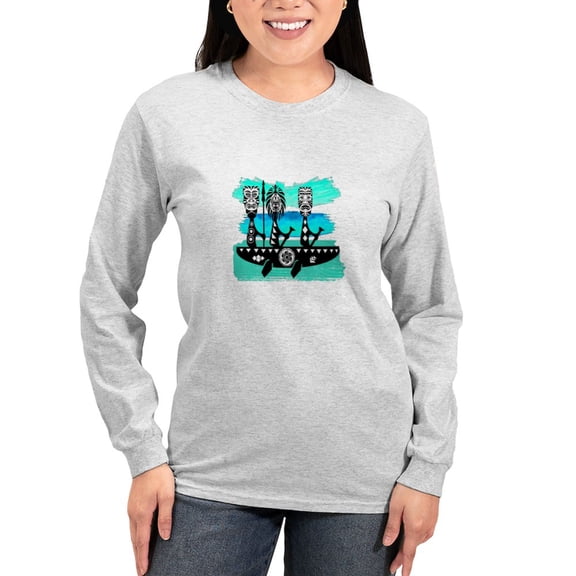CafePress - THE JOURNEYS ON Long Sleeve T Shirt - Women's Long Sleeve Graphic Casual T-Shirt