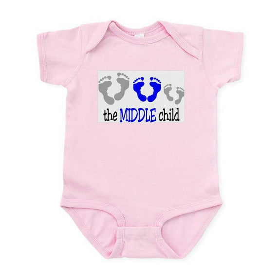 CafePress - THE MIDDLE CHILD Infant Bodysuit - Baby Light Bodysuit, Size Newborn - 24 Months