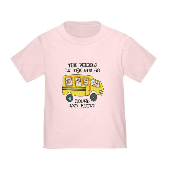 CafePress - THE WHEELS ON THE BUS T Shirt - Cute Toddler T-Shirt, 100% Cotton