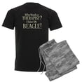 thumbnail image 1 of CafePress - THERAPIST Beagle Men's Dark Pajamas - Men's Dark Loose Fit Cotton Pajama Set, 1 of 7