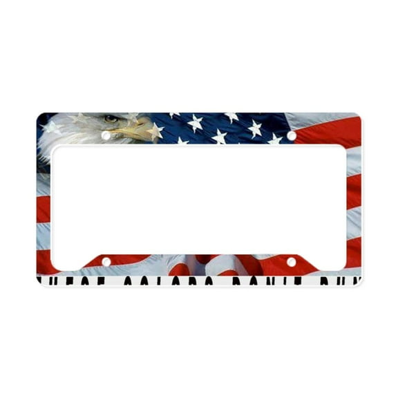 CafePress - THESE COLORS DON't RUN License Plate Holder - Aluminum License Plate Frame, License Tag Holder