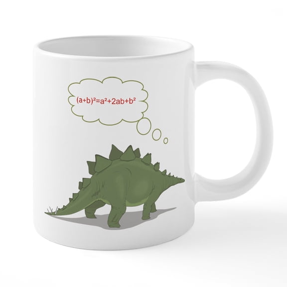 CafePress - THINKING DINO - 20 Oz White Ceramic Mega Mug