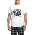 thumbnail image 1 of CafePress - THIS IS WHAT AN AWESOME BOYFRIEND LOOKS LIKE Pajam - Men's Light Loose Fit Cotton Pajama Set, 1 of 7