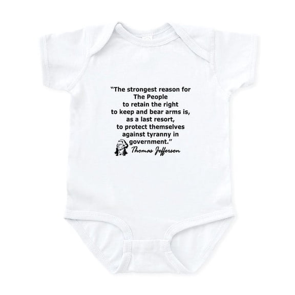 CafePress - THOMAS JEFFERSON QUOTE Infant Bodysuit - Baby Light Bodysuit, Size Newborn - 24 Months
