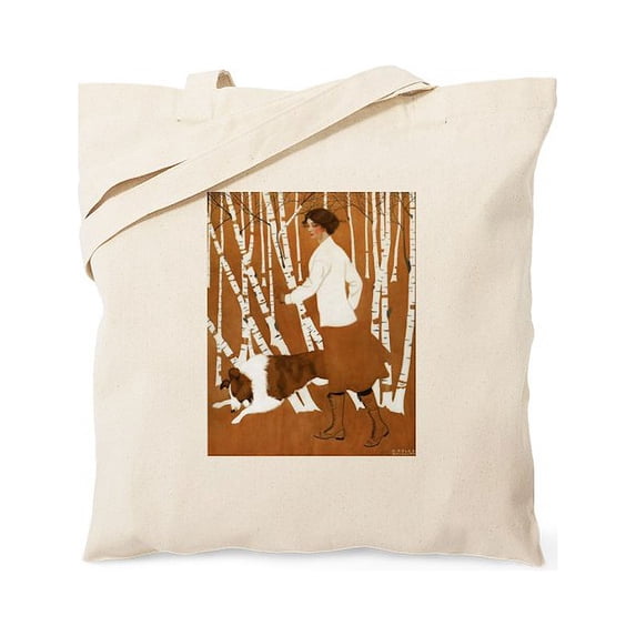 CafePress - THROUGH THE WOODS Tote Bag - Unisex Canvas Tote Bag, Beige, 1-Piece