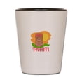 thumbnail image 1 of CafePress - TIKI TAHITI - White/Black Shot Glass, Unique and Funny Shot Glass, 1 of 2
