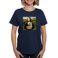 thumbnail image 1 of CafePress - TILE Mona Corgi7b T Shirt - Women's Traditional Fit Dark T-Shirt, 1 of 4