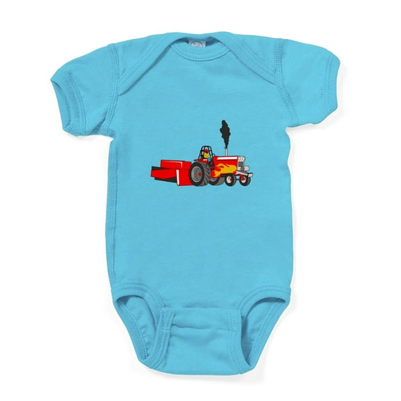 CafePress - TRACTOR PULL - Cute Infant Bodysuit Baby Romper - Size Newborn - 24 Months