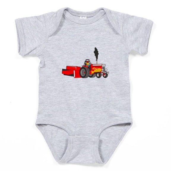 CafePress - TRACTOR PULL - Cute Infant Bodysuit Baby Romper - Size Newborn - 24 Months
