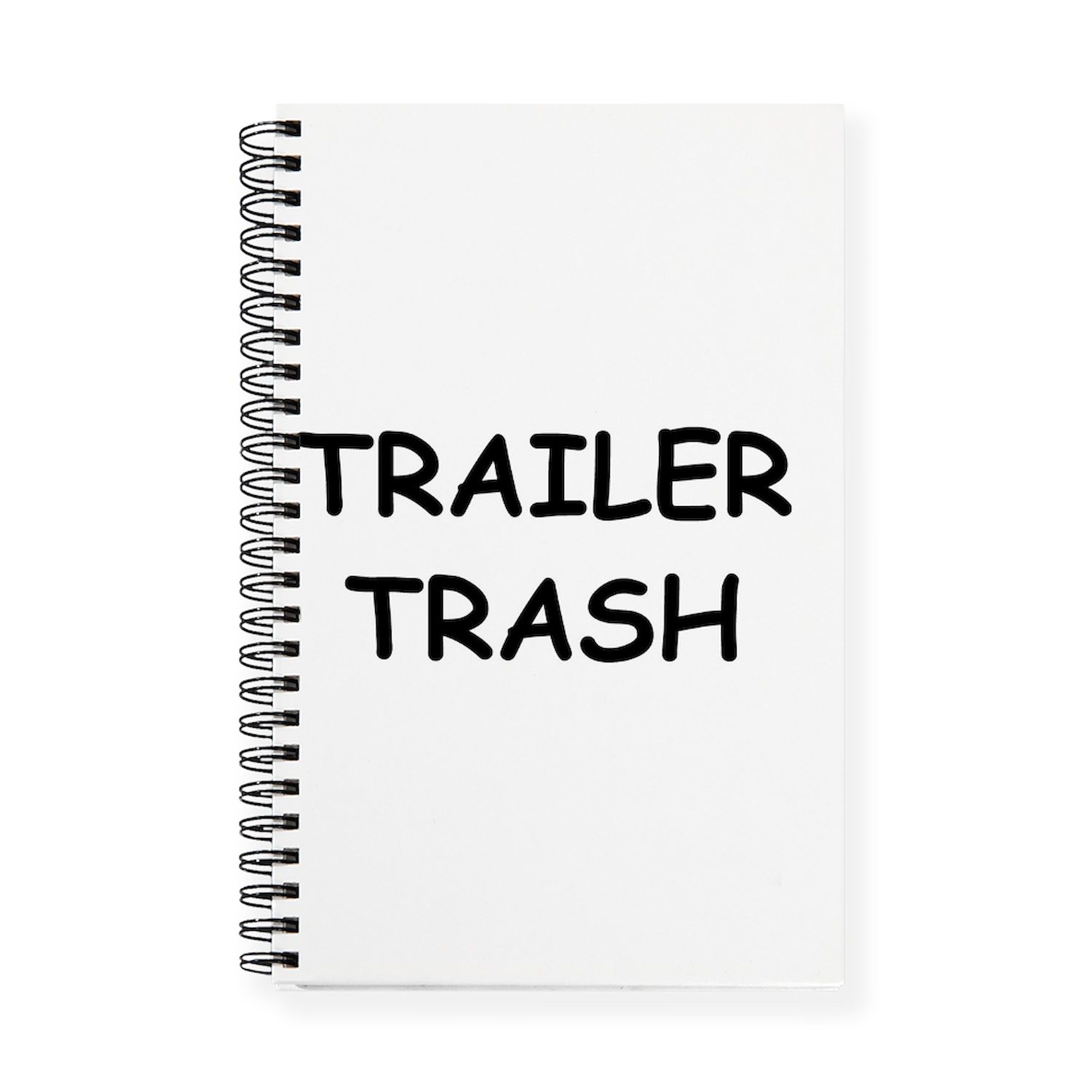 CafePress - TRAILER TRASH - Spiral Bound Journal Notebook, Personal ...