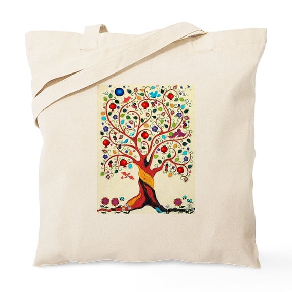 CafePress - TREE OF LIFE 7 Tote Bag - Unisex Canvas Tote Bag, Beige, 1-Piece