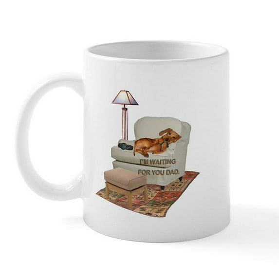 CafePress - TV Doxie Dad Mug - 11 oz Ceramic Mug - Novelty Coffee Tea Cup