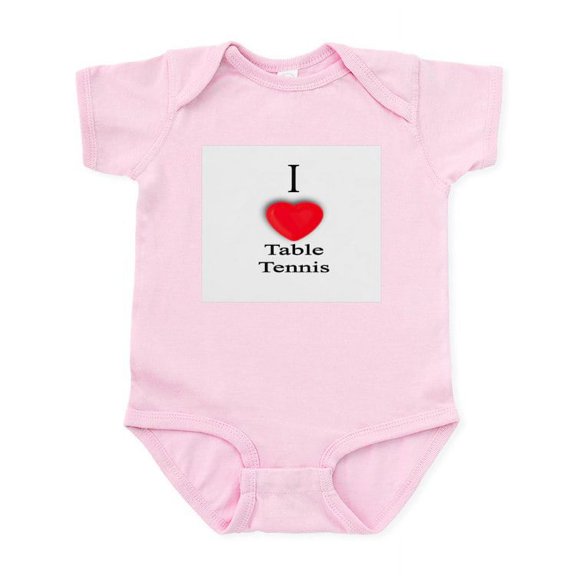 CafePress - Table Tennis Infant Creeper - Baby Light Bodysuit, Size Newborn - 24 Months