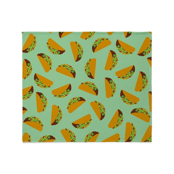 CafePress - Taco Pattern Throw Blanket - Soft Fleece Throw Blanket, 50"x60" for All Ages
