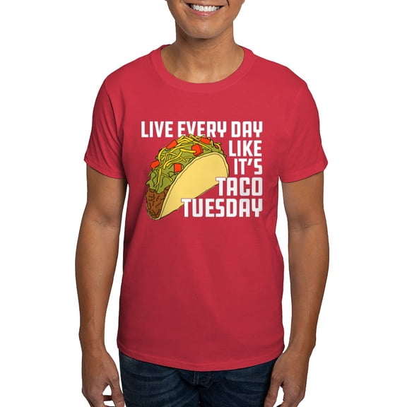 CafePress - Taco Tuesday Dark T Shirt - Men's Classic Graphic Cotton T-Shirt
