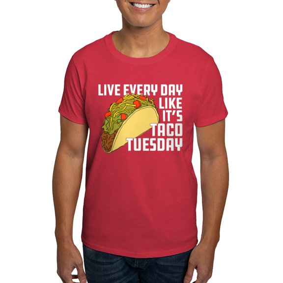 CafePress - Taco Tuesday Dark T Shirt - Men's Classic Graphic Cotton T-Shirt