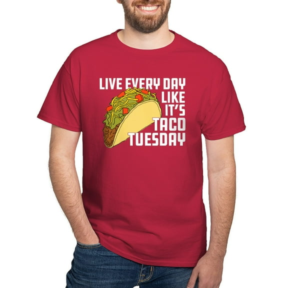 CafePress - Taco Tuesday Dark T Shirt - Men's Classic Graphic Cotton T-Shirt