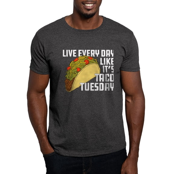 CafePress - Taco Tuesday Dark T Shirt - Men's Classic Graphic Cotton T-Shirt