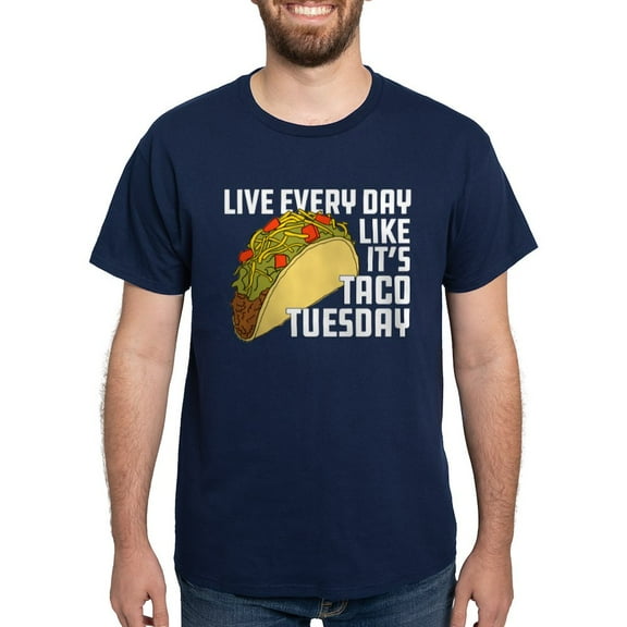 CafePress - Taco Tuesday Dark T Shirt - Men's Classic Graphic Cotton T-Shirt