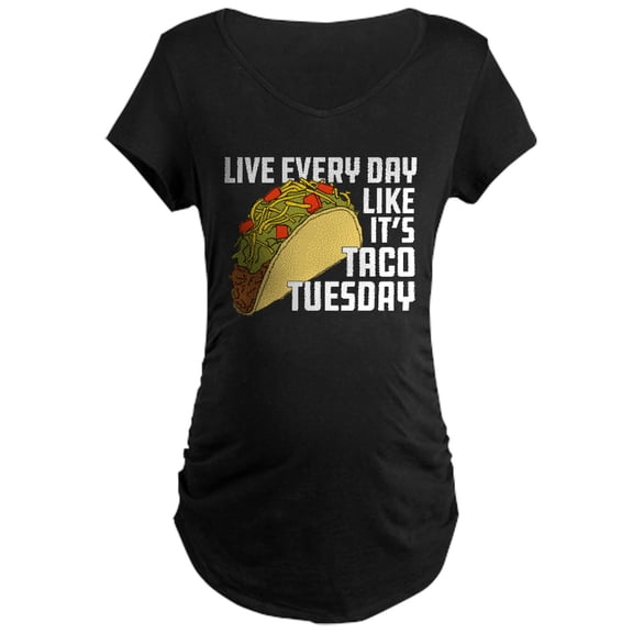 CafePress - Taco Tuesday Maternity Dark T Shirt - Maternity Dark T-Shirt