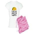 thumbnail image 1 of CafePress - Tacos Make Me Happy Pajamas - Women's Light Pajamas, 1 of 1
