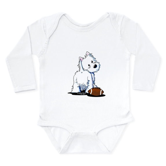 CafePress - Tailgating Westie Long Sleeve Infant Bodysuit - Long Sleeve Cotton Baby Bodysuit