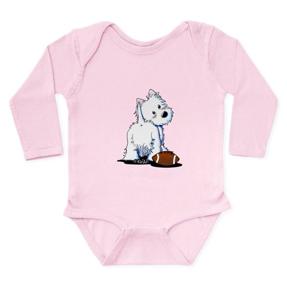 CafePress - Tailgating Westie Long Sleeve Infant Bodysuit - Long Sleeve Cotton Baby Bodysuit